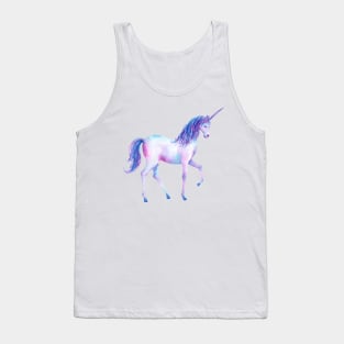 Purple Unicorn In Watercolour Tank Top